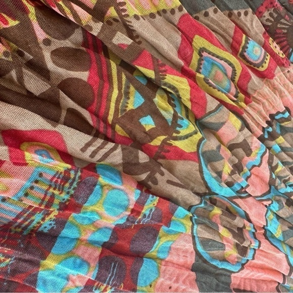 Aztec Colorful Oversized Huge Beach Scarf Wrap - Picture 7 of 7